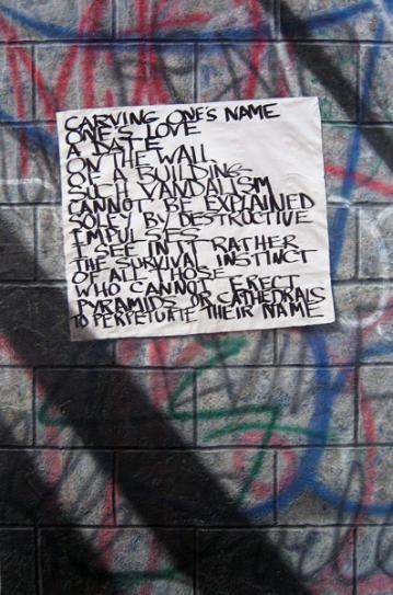 In Defense of Graffiti by Gilberte Brassai - Nolan Haan