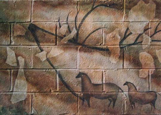 Elk and Horses - Nolan Haan