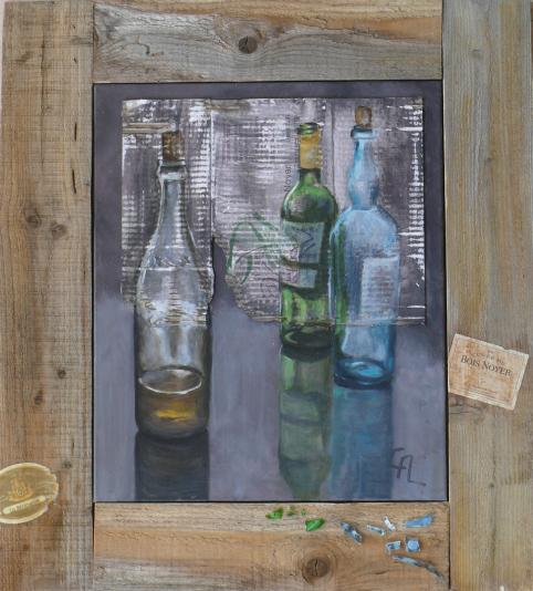 La bouteille bleue - Christine Aussillous