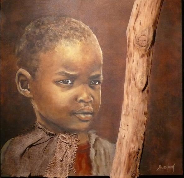 Enfance africaine - Christine Aussillous - Cliquer pour afficher en grand