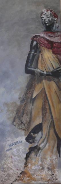 Statue Massai - Christine Aussillous