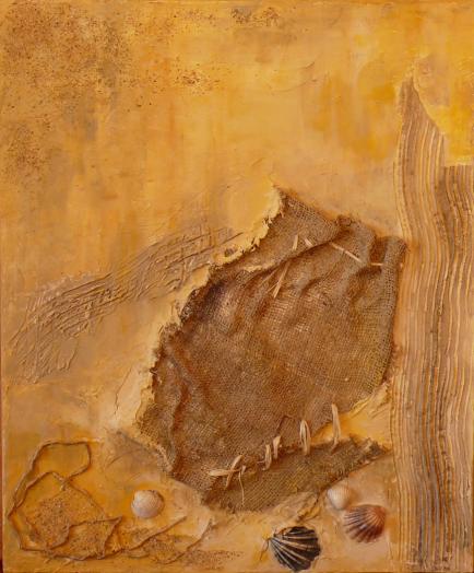 Sur le sable - Christine Aussillous