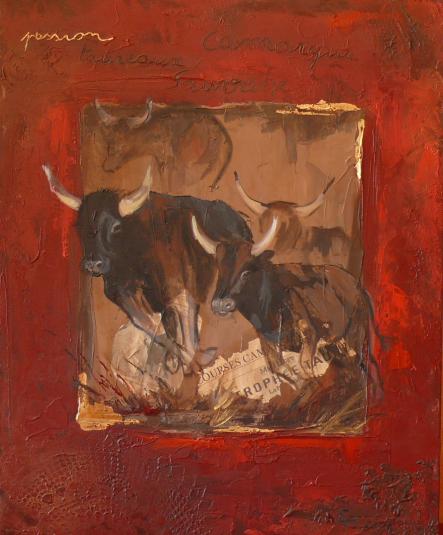 Taureaux de camargue - Christine Aussillous