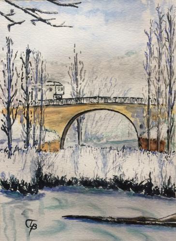 Aguas del Tajo, nevado II, Trillo - Luis Bachiller