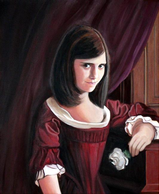 Jeune fille à la fleur - Arnaud Griselin