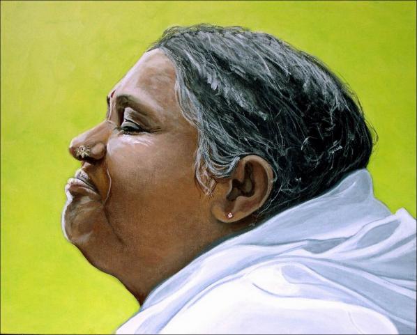 Amma (Sri Amritanandamayi Dévi) - Arnaud Griselin - Click to enlarge