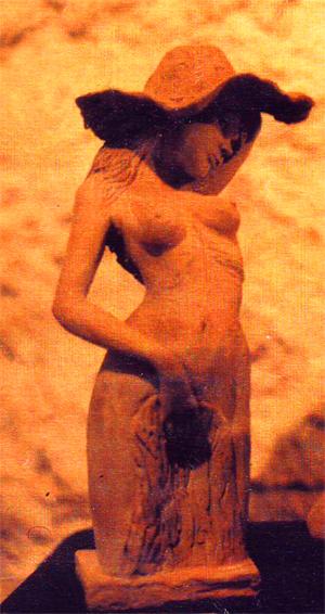 fille au chapeau - Tsilla Slakmon