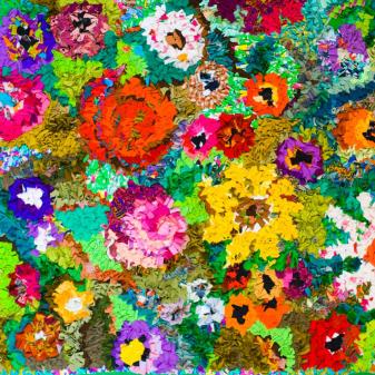 tapis de fleurs - Tsilla Slakmon