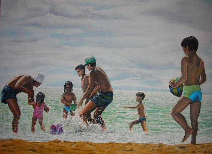 Jeux de plage - Philippe Greffard - Cliquer pour afficher en grand