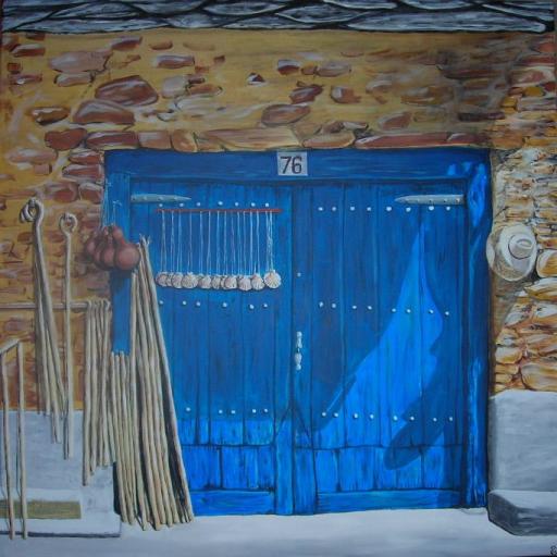 la porte bleue - Philippe Greffard
