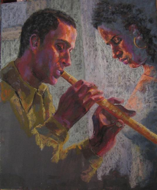 the flute player - Hanaa Hashem