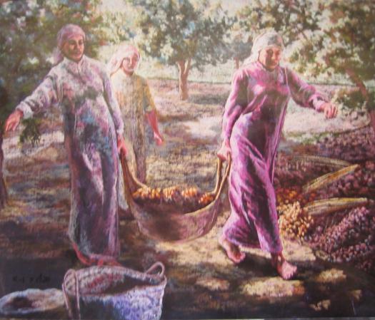 gathering the crop - Hanaa Hashem