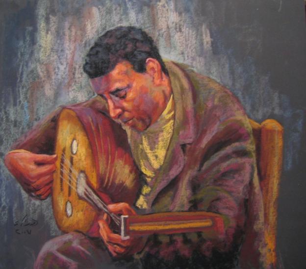 the lute player - Hanaa Hashem - Click to enlarge
