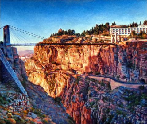 Constantine: Panorama sur le Pont Sidi M’Cid - Med Bachir Bouchriha
