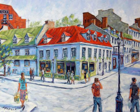 Scène urbaine maisons historiques de Montréal - Richard T Pranke