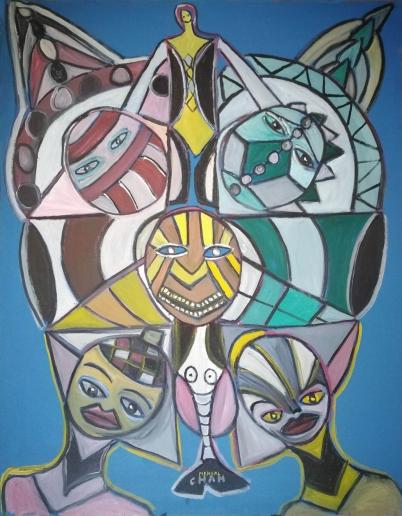 Tête cloisonnée - Chan Mengal