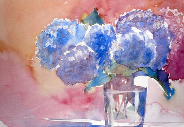 Hortensias et Verre - André Méhu - Click to enlarge
