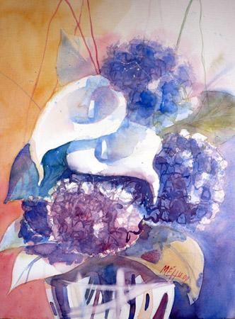 Hortensias et Arums - André Méhu