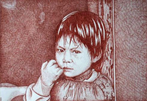 Portrait d'enfant - Christine Audoye