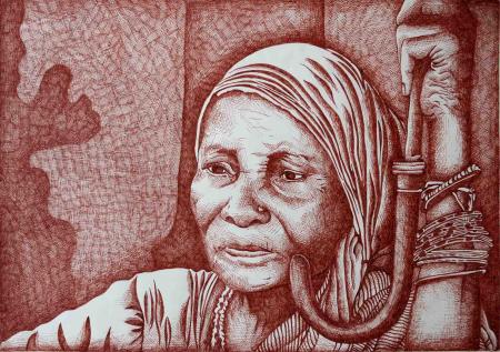 Portrait de femme - Christine Audoye