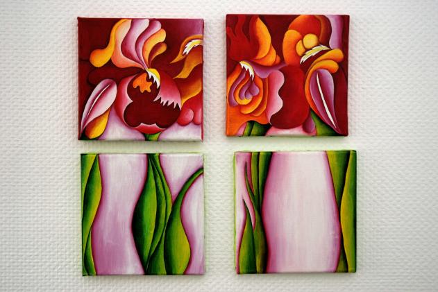 Variations sur tryptique - Christine Audoye - Click to enlarge
