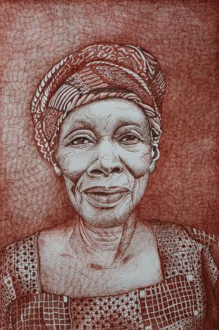 Vieille africaine - Christine Audoye