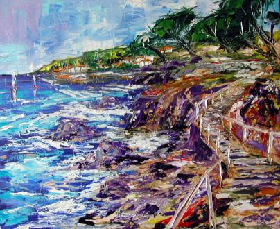 PROMENADE EN BORD DE MEDITERRANEE, SUR LE CHEMIN D - Jiel