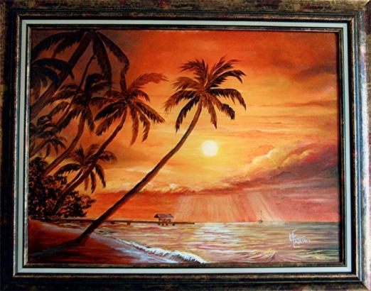Coucher de soleil - Marie France Mateu