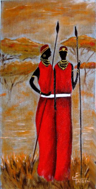 Couple Masaï - Marie France Mateu