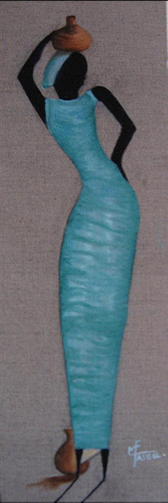 Elégance d'Afrique turquoise - Marie France Mateu