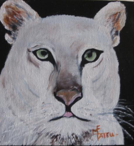 Lion blanc - Marie France Mateu