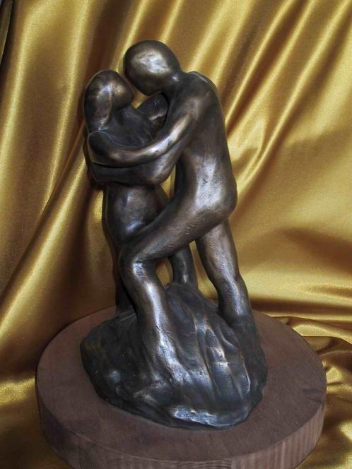 L'embrassade bronze - Liliana Bordoni
