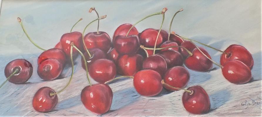 cerises à croquer - Evelyne Berart - Cliquer pour afficher en grand