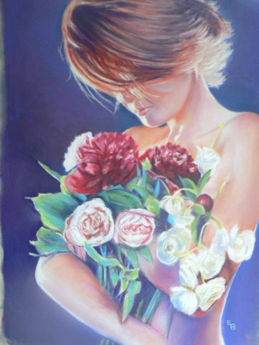 femme fleur - Evelyne Berart