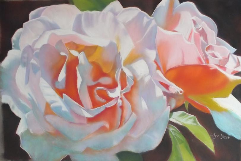 roses blanches - Evelyne Berart - Cliquer pour afficher en grand