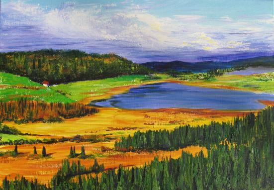 La réserve naturelle du Lac de Remoray vue depuis  - Christiane Sonney