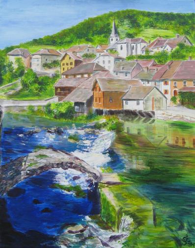 Le village de Lods dans le Doubs - Christiane Sonney