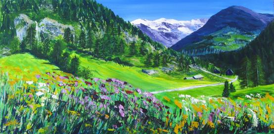 Paysage du Val d'Aoste - Christiane Sonney