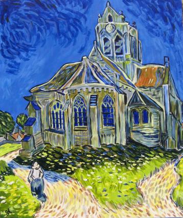 Van Gogh - Eglise d'Auvers sur Oise - Christiane Sonney