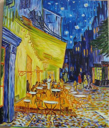 Van Gogh - Terrasse de café le soir à Arles - Christiane Sonney