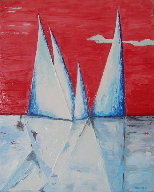 Impression soleil couchant - René Perny