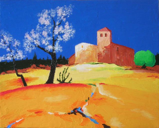 Cerisiers blancs (d'après Eurgal) - René Perny - Cliquer pour afficher en grand