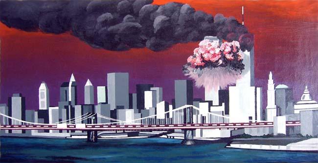 Twin towers - 11 Septembre 2001 - René Perny - Click to enlarge