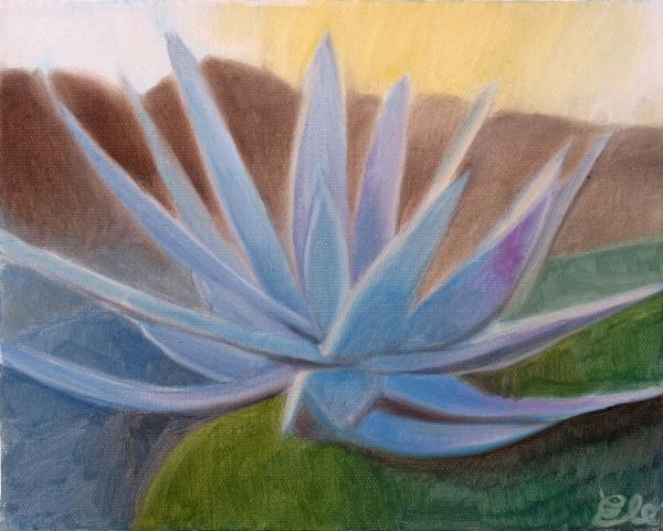 Plante bleue - Elohim Sanchez - Click to enlarge
