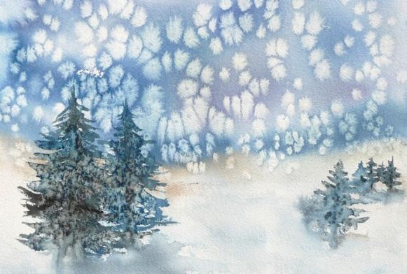 Forêt bleue - Annick Sabatier - Cliquer pour afficher en grand
