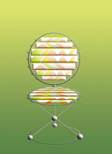 Chaise cinétique,  pivotante - Bertrand Beaufour