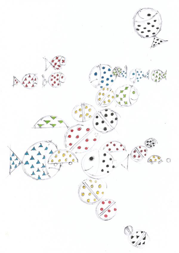 Poissons rouges et - Bertrand Beaufour - Cliquer pour afficher en grand