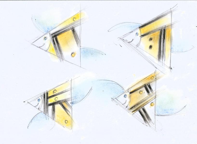 Quatre petits poissons - Bertrand Beaufour - Cliquer pour afficher en grand