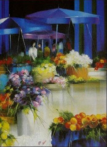 Abstraction. Near a fountain. - Victor Peled