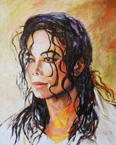 Portrait of a favorite singer. - Victor Peled